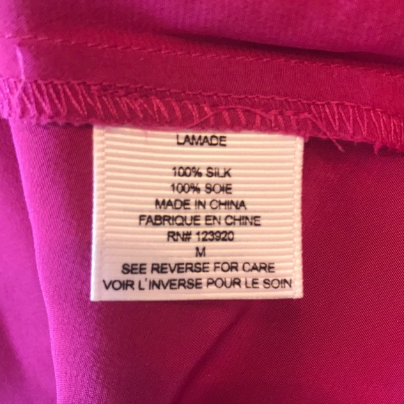 LAMADE Magenta Pure Silk Dress - Picture 8 of 8
